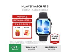 华为 WATCH FIT 5 韵律黑手表直降 100 元