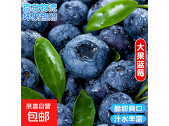 云南国产中果蓝莓4盒装，领券后18.9元超实惠