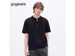 gxgjeans华夫格短袖T恤64元