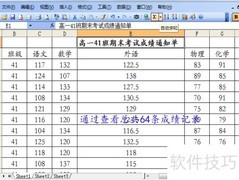 成绩通知单制作指南
