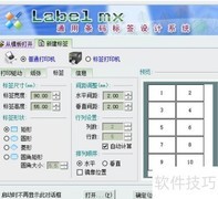 Label mx制作流水条码