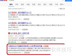 论查查论文查重降重技巧