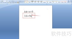 解方程3.6÷x=9的步骤