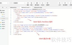 微信小程序label使用指南