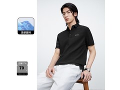 太平鸟男装夏季刺绣Polo衫