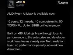AMD推Ryzen AI Max+处理器：x86原生AI PC首发，直击Arm模拟兼容痛点