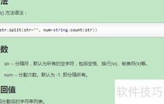 Python中split()方法详解