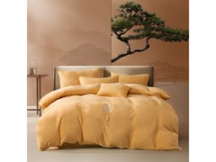 水星家纺抗静电牛奶绒三件套