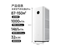 米家空气净化器6 Pro京东特惠低至1784元