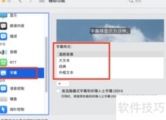Mac字幕样式设置指南