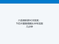 六岳微斩获IICIE双奖：TI芯片替换周期从半年压到几分钟