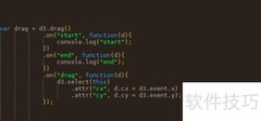 d3.js中drag事件使用方法