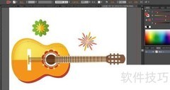 木吉他图片创意设计