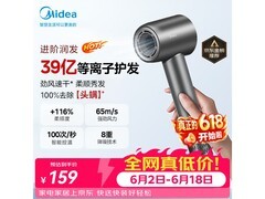 美的 FG208 电吹风，到手价 134.46 元！