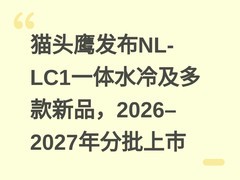 猫头鹰发布NL-LC1一体水冷及多款新品，2026–2027年分批上市