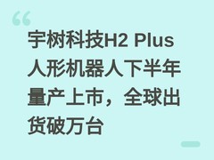 宇树科技H2 Plus人形机器人下半年量产上市，全球出货破万台