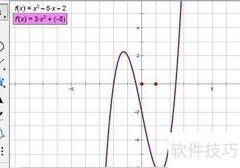 几何画板绘制函数切线技巧
