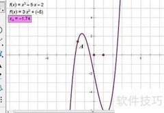 几何画板绘制函数切线技巧