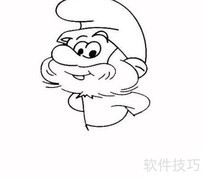 蓝精灵绘画技巧