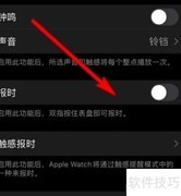苹果手表报时设置方法