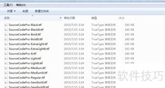 VS中安装Source Code Pro字体