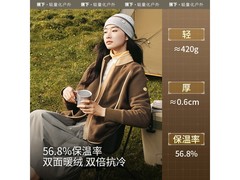 蕉下女士万粒绒外套16日低至124元包邮