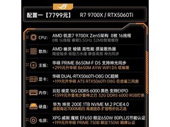 华硕ROG全家桶台式主机7999元