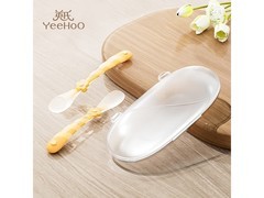 英氏婴儿硅胶辅食勺促销，一对仅39.9元速囤！