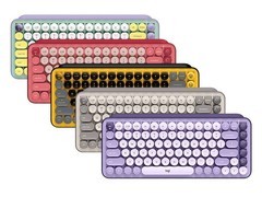 罗技POP KEYS无线键盘热力黄特惠