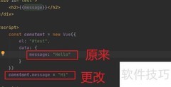 Vue中固定message不随更改变化