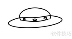 UFO飞碟简笔画教程