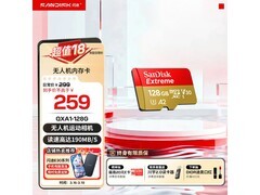 闪迪Extreme 128GB MicroSD卡249元