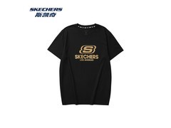 斯凯奇碳黑针织T恤5折仅50元！