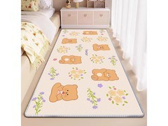 KAYE卡通床边毯19元抢