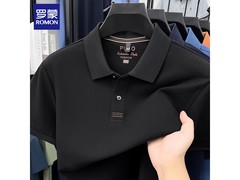 罗蒙男士夏季纯色翻领T恤低至64.5元