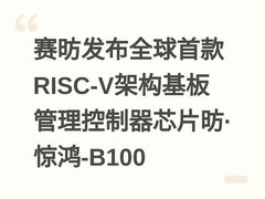 赛昉发布全球首款RISC-V架构基板管理控制器芯片昉·惊鸿-B100