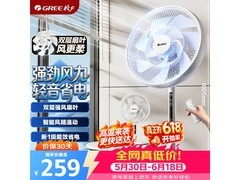 格力双层扩风立式电风扇