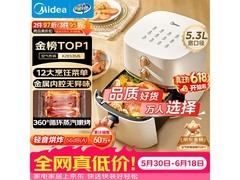 美的5L空气炸锅，优惠后低至127元