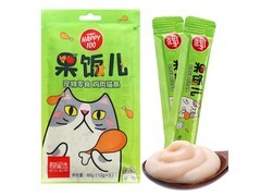 顽皮果饭儿60g鸡肉味猫条，5条仅售9.9元！