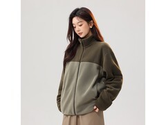 雪中飞男士军绿摇粒绒外套59.5元带回家