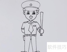 保安简笔画快速入门