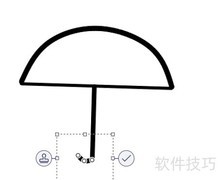 七彩雨伞绘画教程