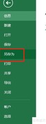 Excel2013如何另存为xlsx
