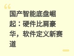 国产智能底盘崛起：硬件比肩豪华，软件定义新赛道