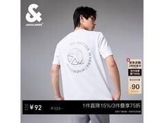 杰克琼斯男士短袖T恤58.43元