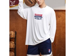 维动男士白色S码投篮服5折仅24.5元