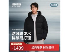波司登2025新款90绒羽绒服低至1129元