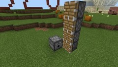 我的世界：移动版半自动伐木机