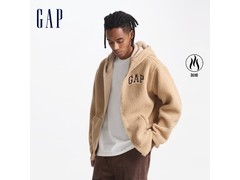 Gap男女装仿羊羔绒连帽卫衣96.1元抢