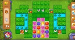 梦幻花园第4932关双彩通关技巧